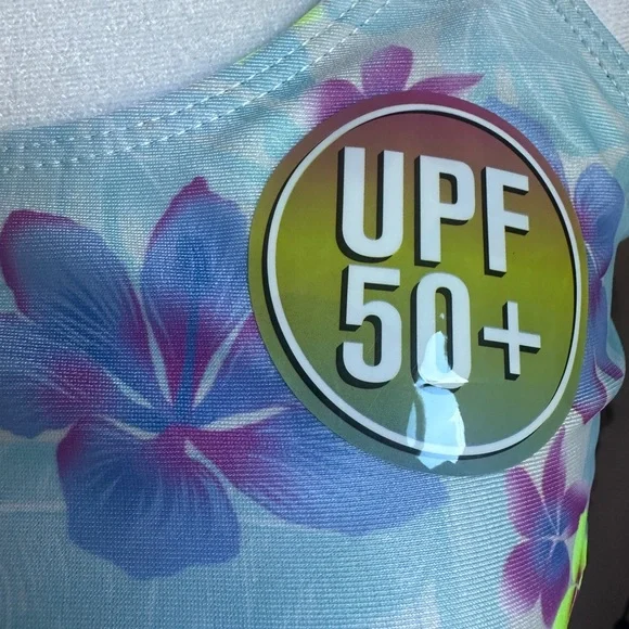 NWT Teens 13-15yrs Hurley UPF 50+ Crop Top Tankini Swimsuit Set size XL - Picture 9 of 10